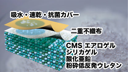 【洗えて清潔 】珪藻土の約２.５倍乾燥力 CMSエアロゲルバスマット10TH　特別限定品